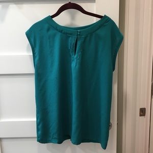Sleeveless blouse  - Teal color